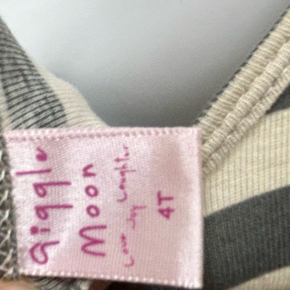 EUC Giggle Moon Dress Black Tulle Overlay Sz 4T - Picture 3 of 3